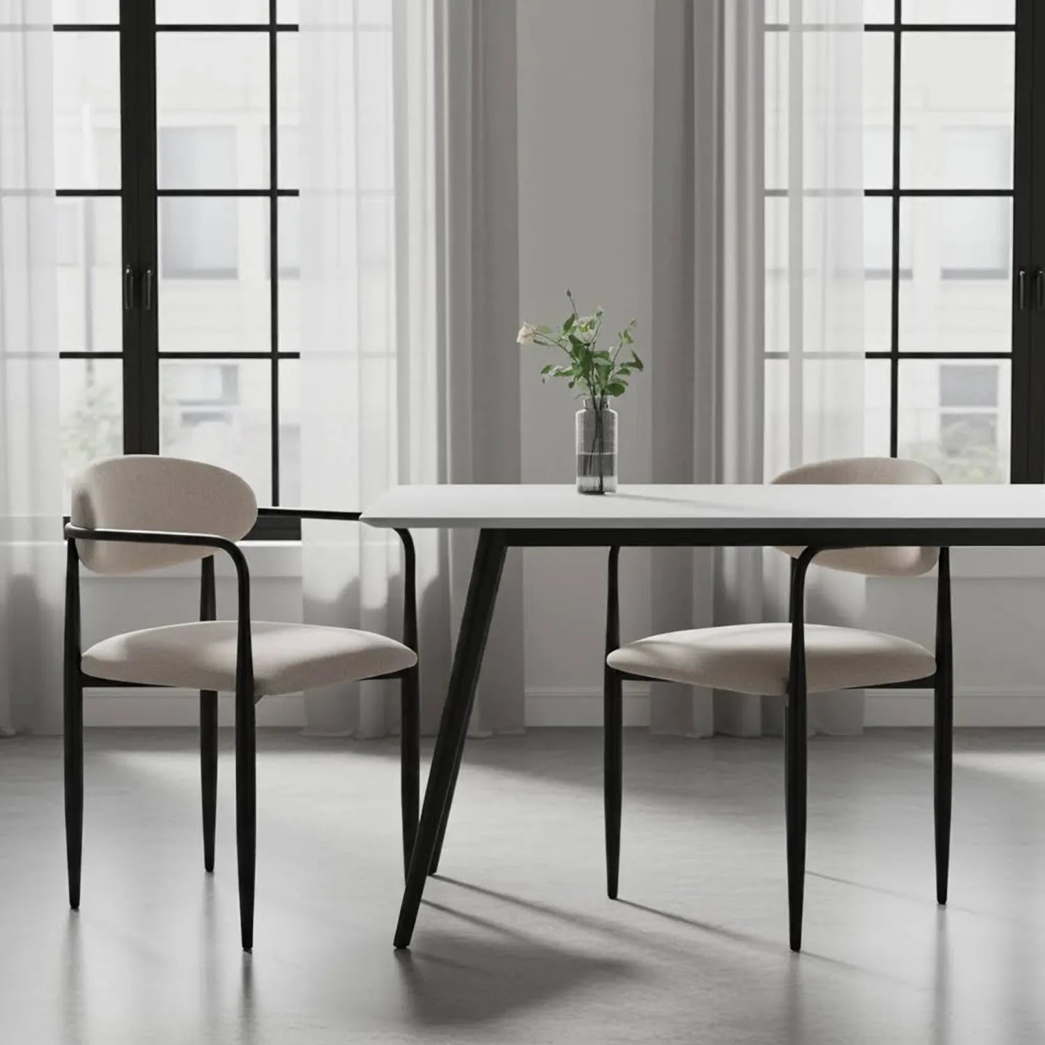 Liam Dining Chairs – Set of 2 | Champagne