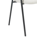 Noah Dining Chairs – Set of 2 | White Sherpa Fleece