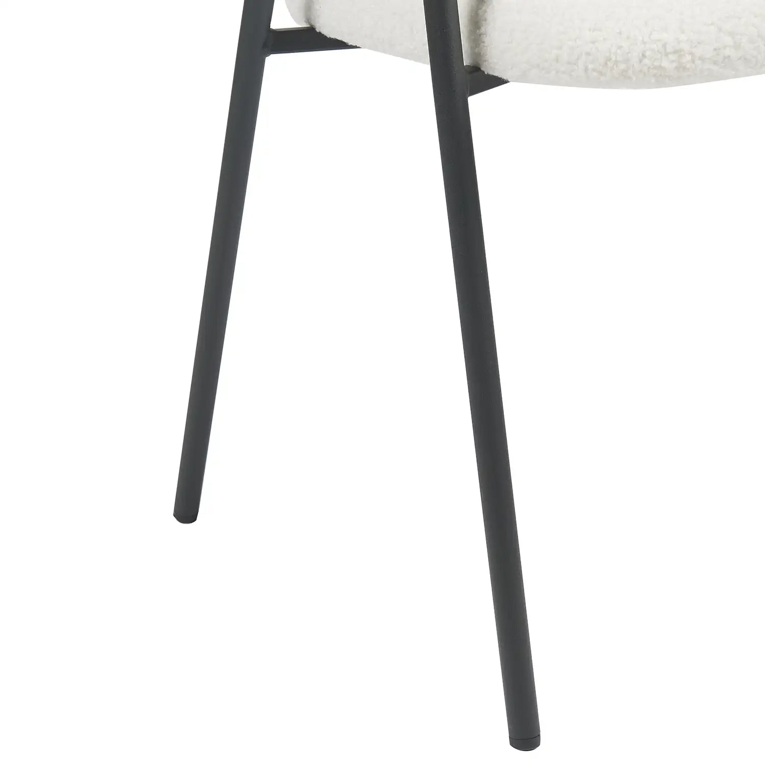 Noah Dining Chairs – Set of 2 | White Sherpa Fleece