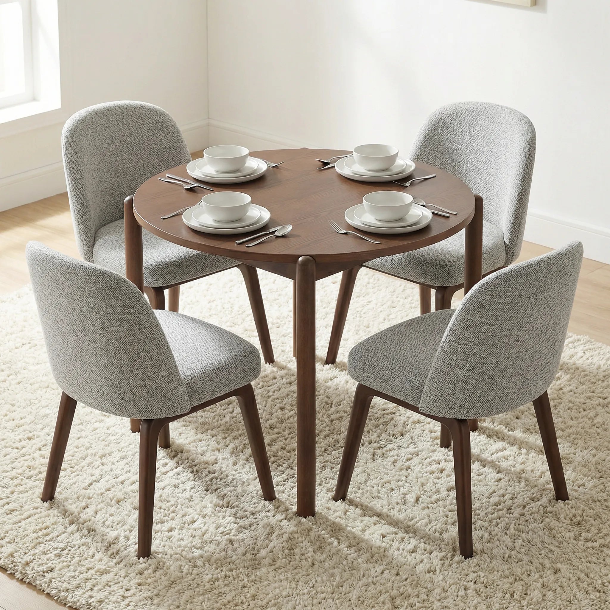 Hearthwood Dining Chairs – Set of 2 | Light Grey