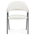Noah Dining Chairs – Set of 2 | White Sherpa Fleece