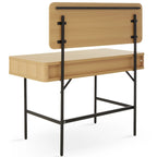 Alder Dressing Table & Mirror – One Drawer | Natural Oak
