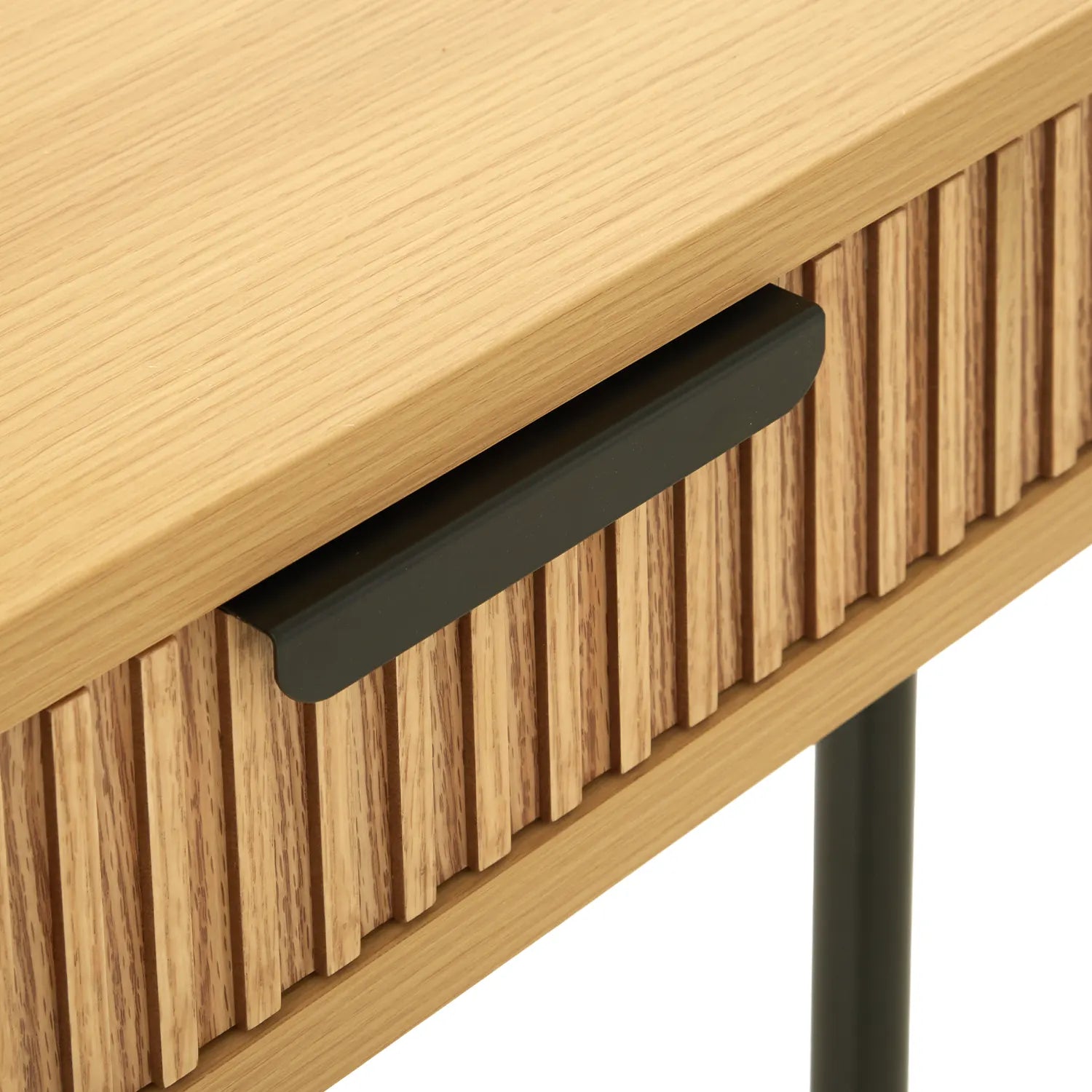 Alder Dressing Table & Mirror – One Drawer | Natural Oak