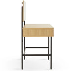 Alder Dressing Table & Mirror – One Drawer | Natural Oak