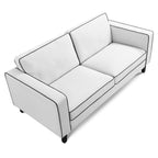 cream sofa on a white background