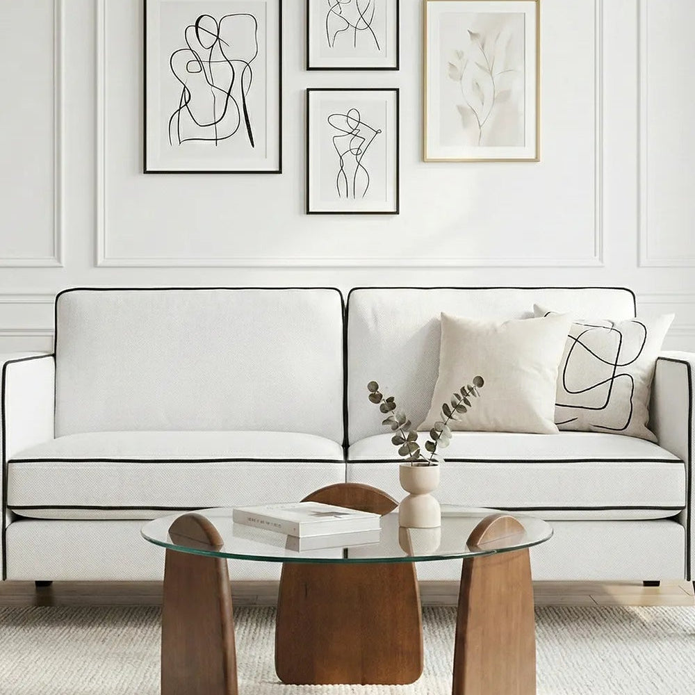 Alfie Sofa – 3 Seater | Ivory