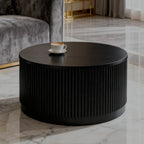 Allegro Coffee Table – Round | Black Wood