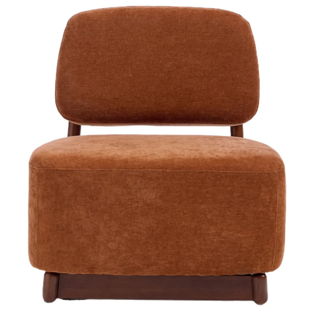 Amillo Accent Chair – Textured | Rusty Orange