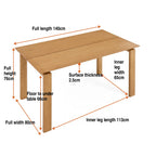 Astor Dining Table – Rectangle | Natural Oak
