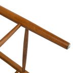 Blanca Bar Stool – Black Rope | Walnut Finish