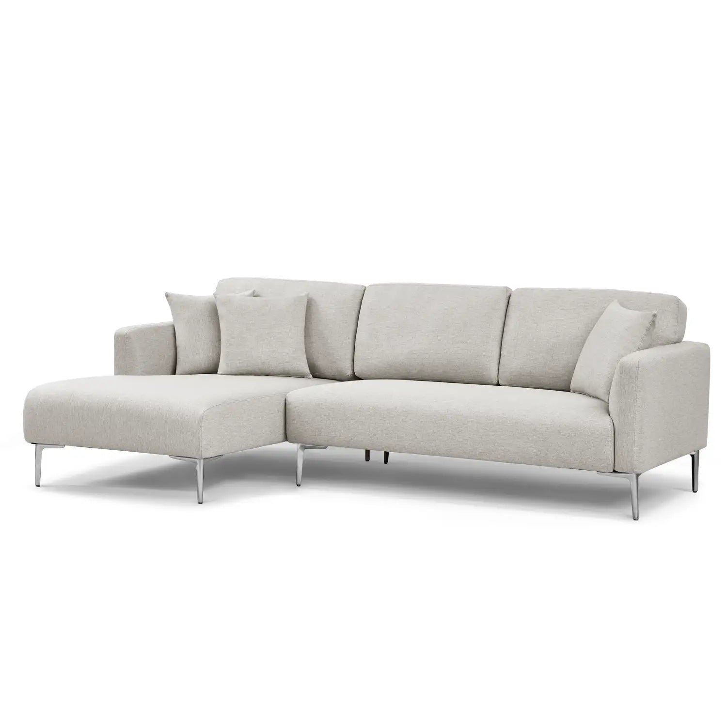Barry Left Corner Sofa – 3 Seater | Taupe Grey