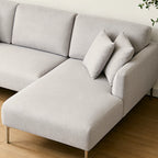 Barry Right Corner Sofa – 3 Seater | Taupe Grey