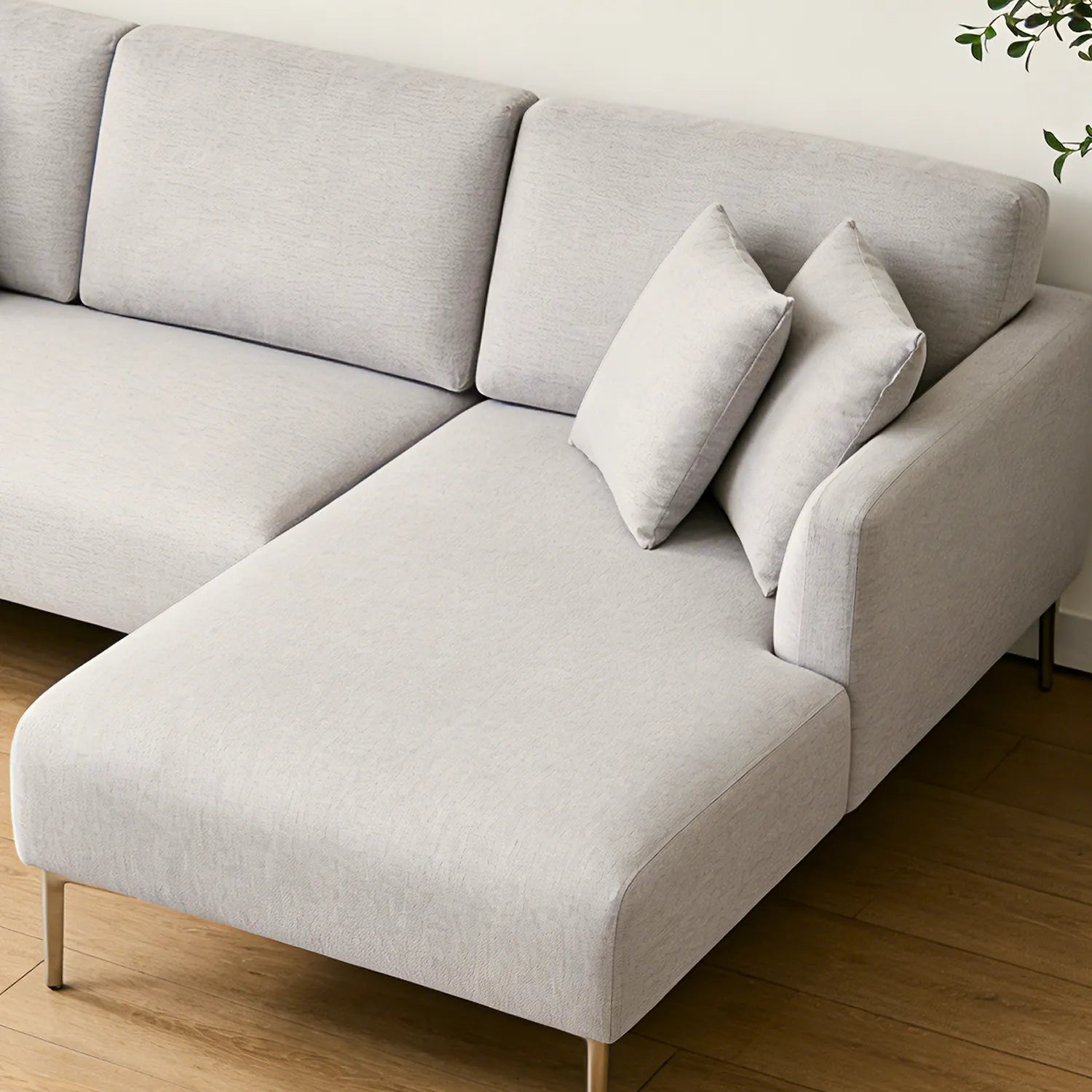 Barry Right Corner Sofa – 3 Seater | Taupe Grey