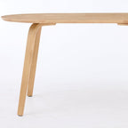 Birchstone Dining Table – Round Edge | Natural Oak