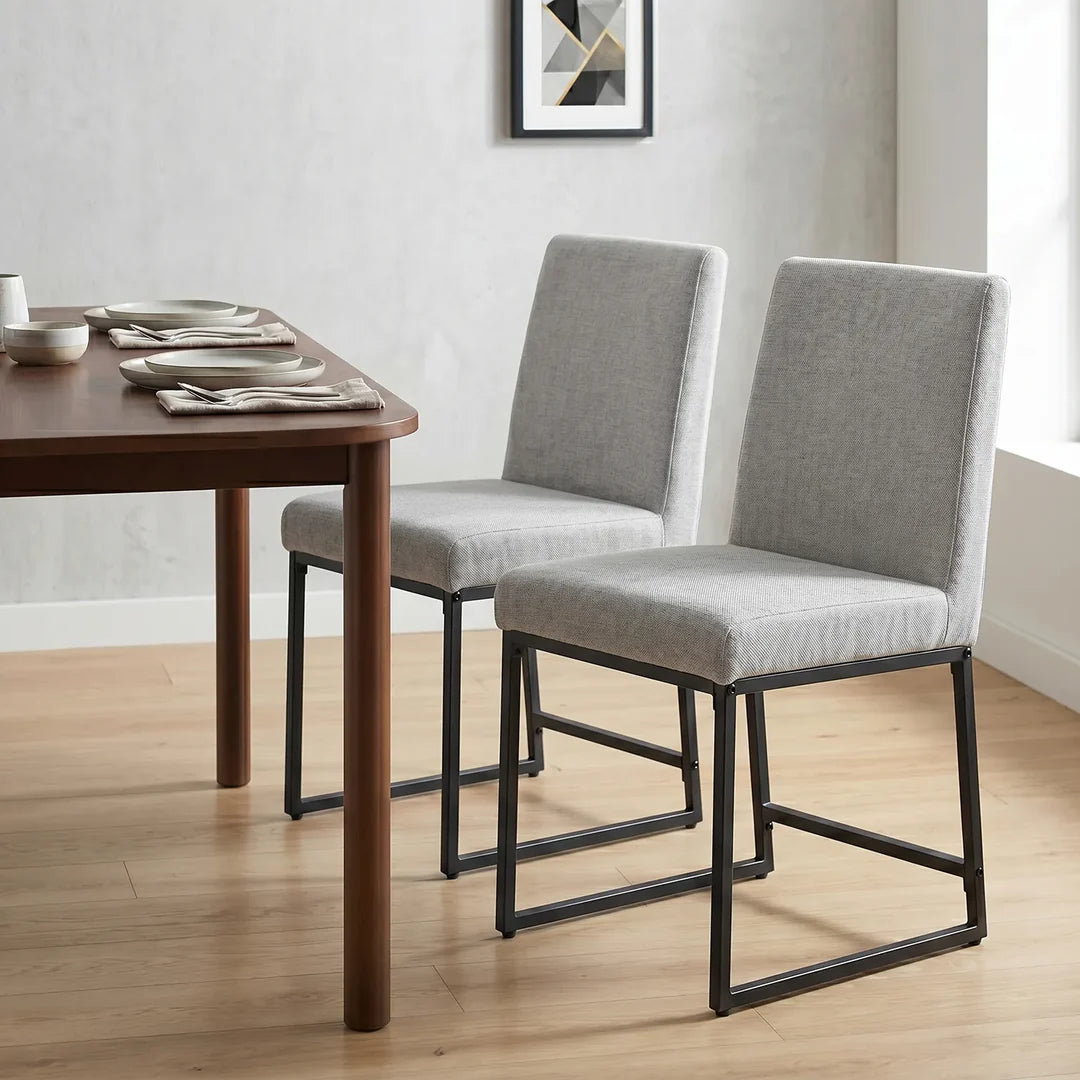 Bralan Dining Chairs – Set of 2 | Light Grey