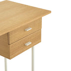 Canyon Dressing Table & Mirror – Two Drawer | Natural Oak