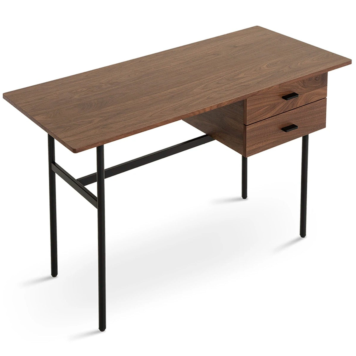 Canyon Dressing Table & Mirror – Two Drawer | Walnut