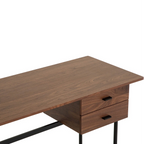 Canyon Dressing Table & Mirror – Two Drawer | Walnut
