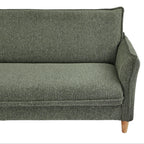 Green sofa on a white background