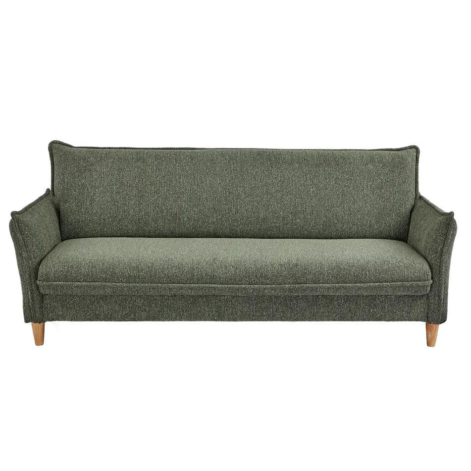 Clicto Sofa Bed (Storage) – 3 Seater | Olive Green