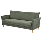 Green sofa on a white background