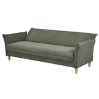 Clicto Sofa Bed (Storage) – 3 Seater | Olive Green