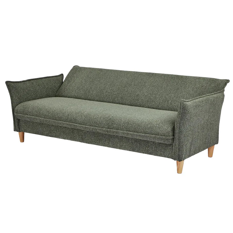 Clicto Sofa Bed (Storage) – 3 Seater | Olive Green