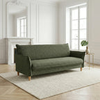 Clicto Sofa Bed (Storage) – 3 Seater | Olive Green