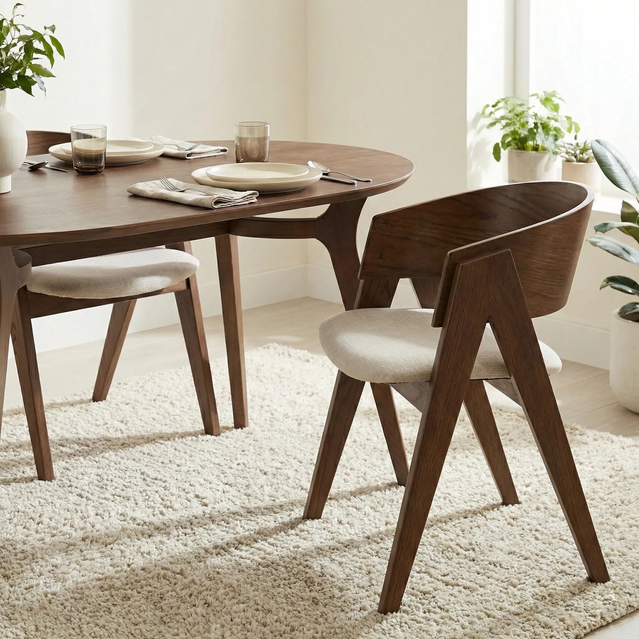 Ardena Dining Chair – Cream