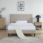 Linear Bed – Double | Beige