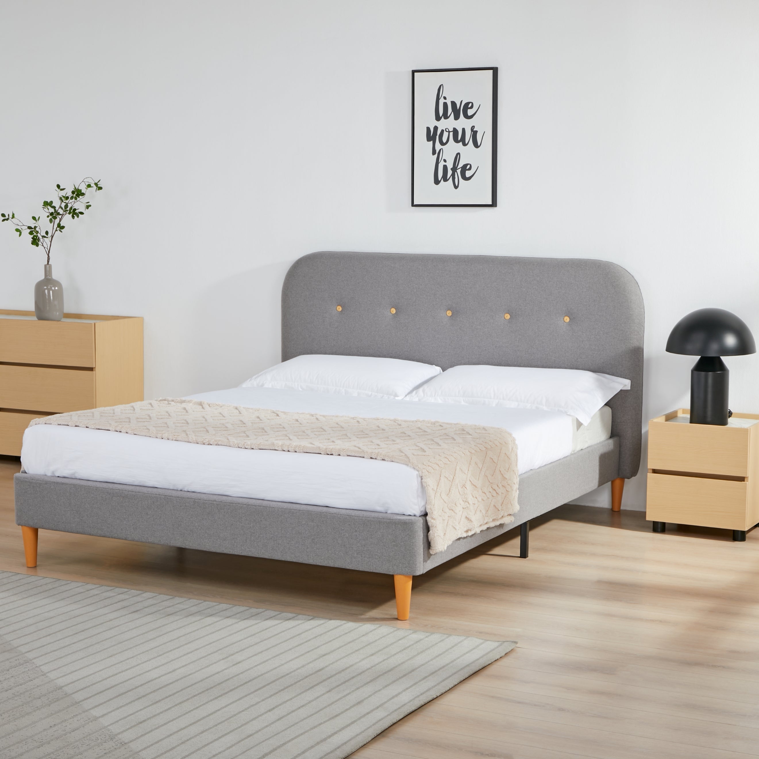Nova Bed – Kingsize | Grey