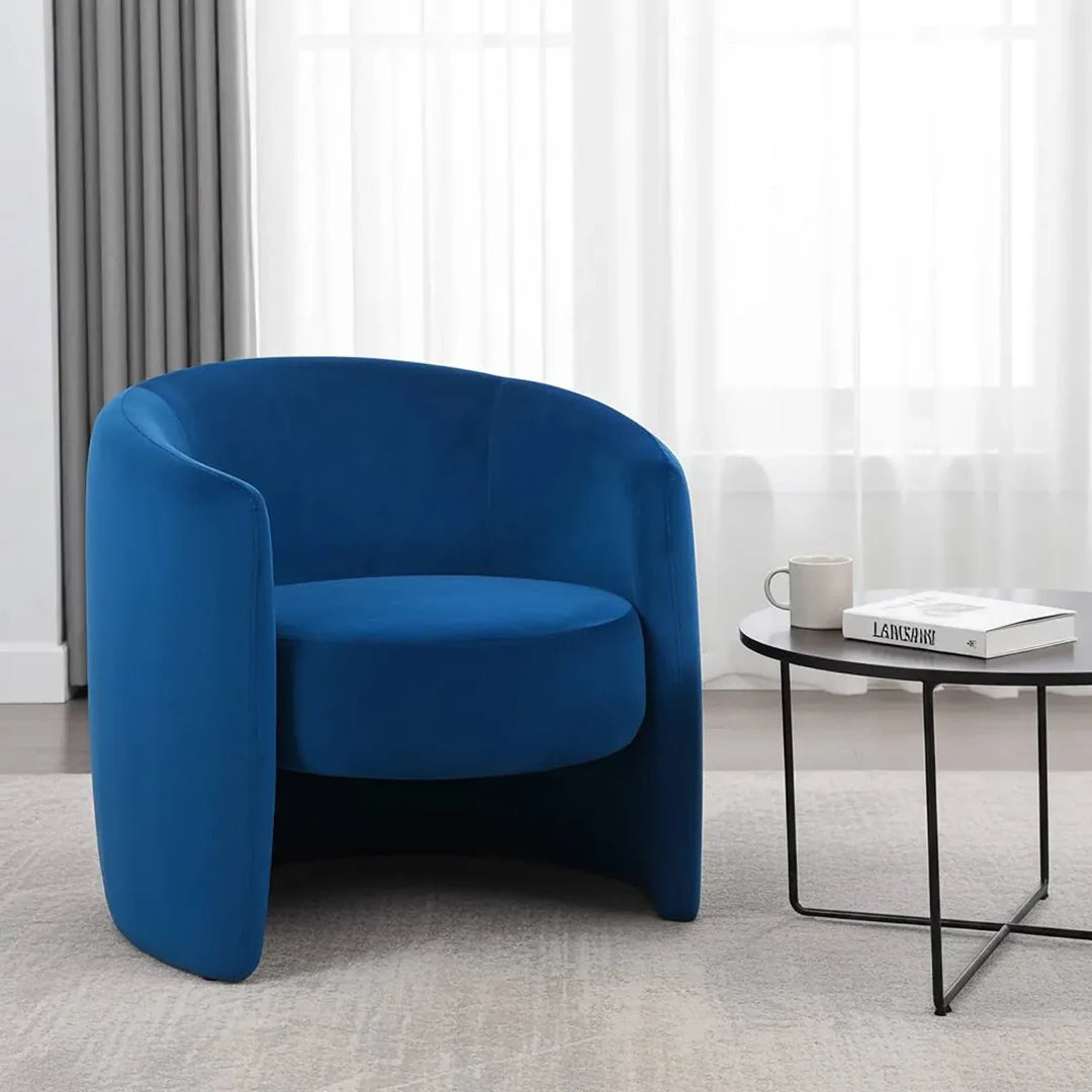 Dylan Accent Chair – Velvet | Navy