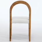 Elena Boucle Dining Chairs – Set of 2 | White