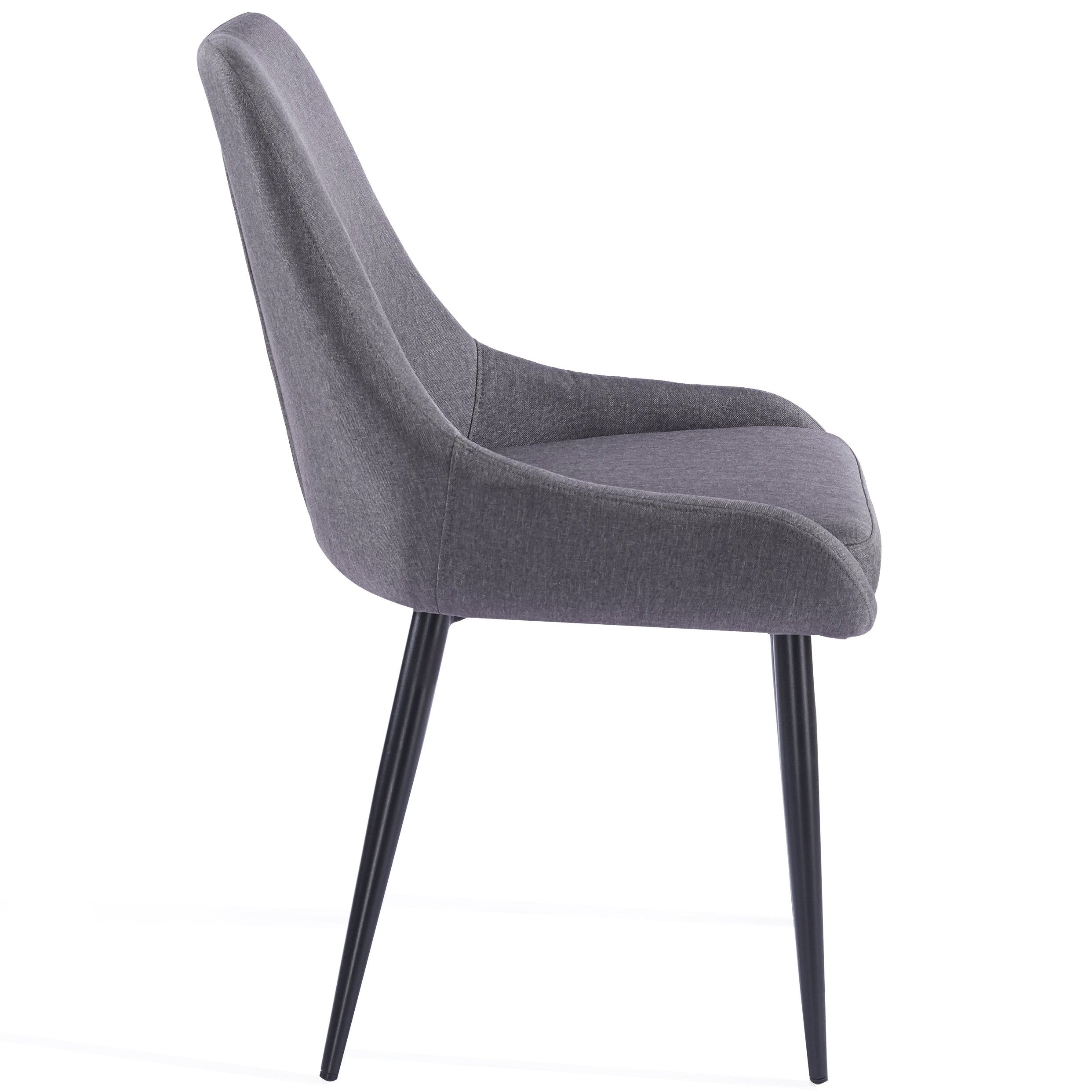 Eddy Dining Chairs – Set of 4 | Dark Grey