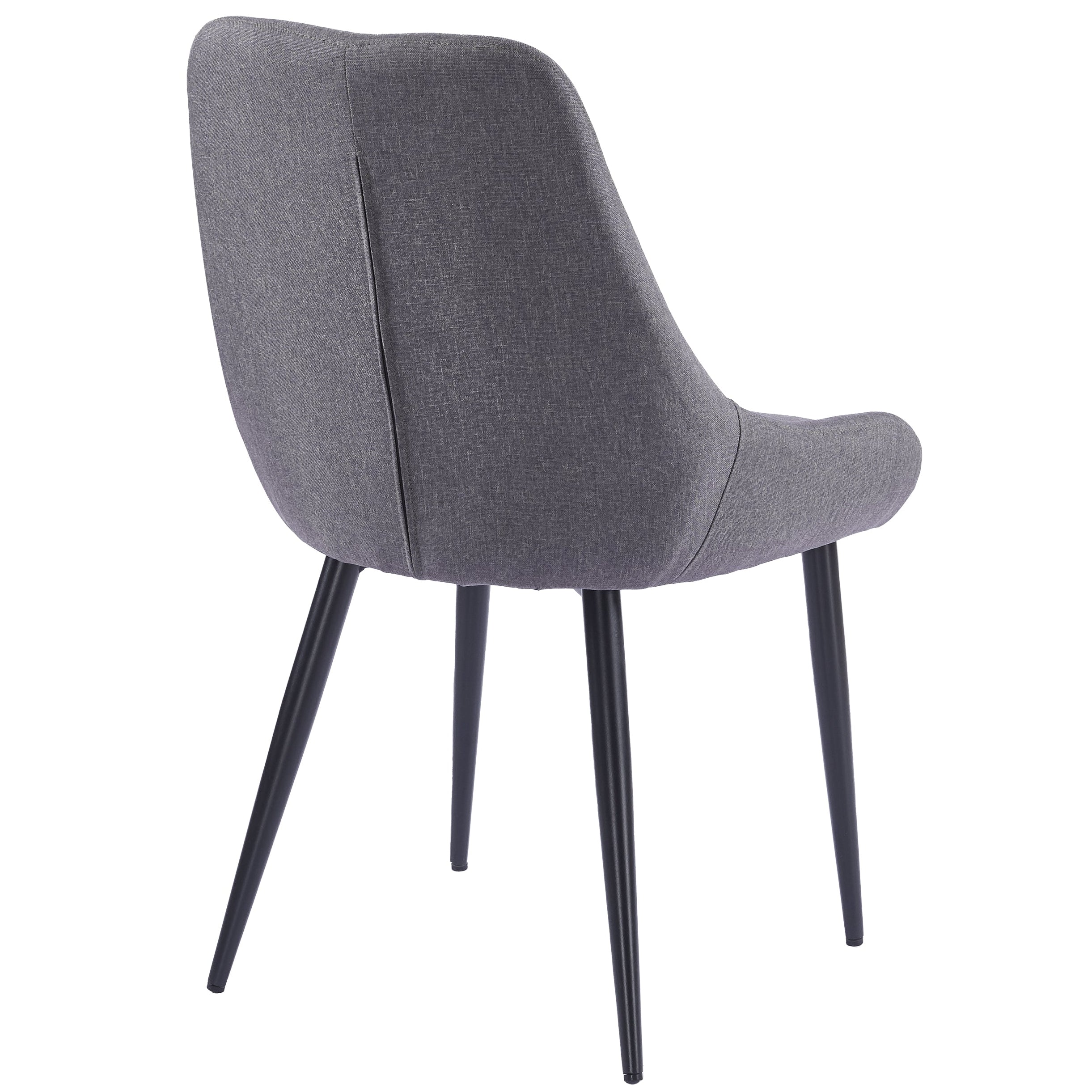 Eddy Dining Chairs – Set of 4 | Dark Grey
