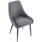 Eddy Dining Chairs – Set of 4 | Dark Grey