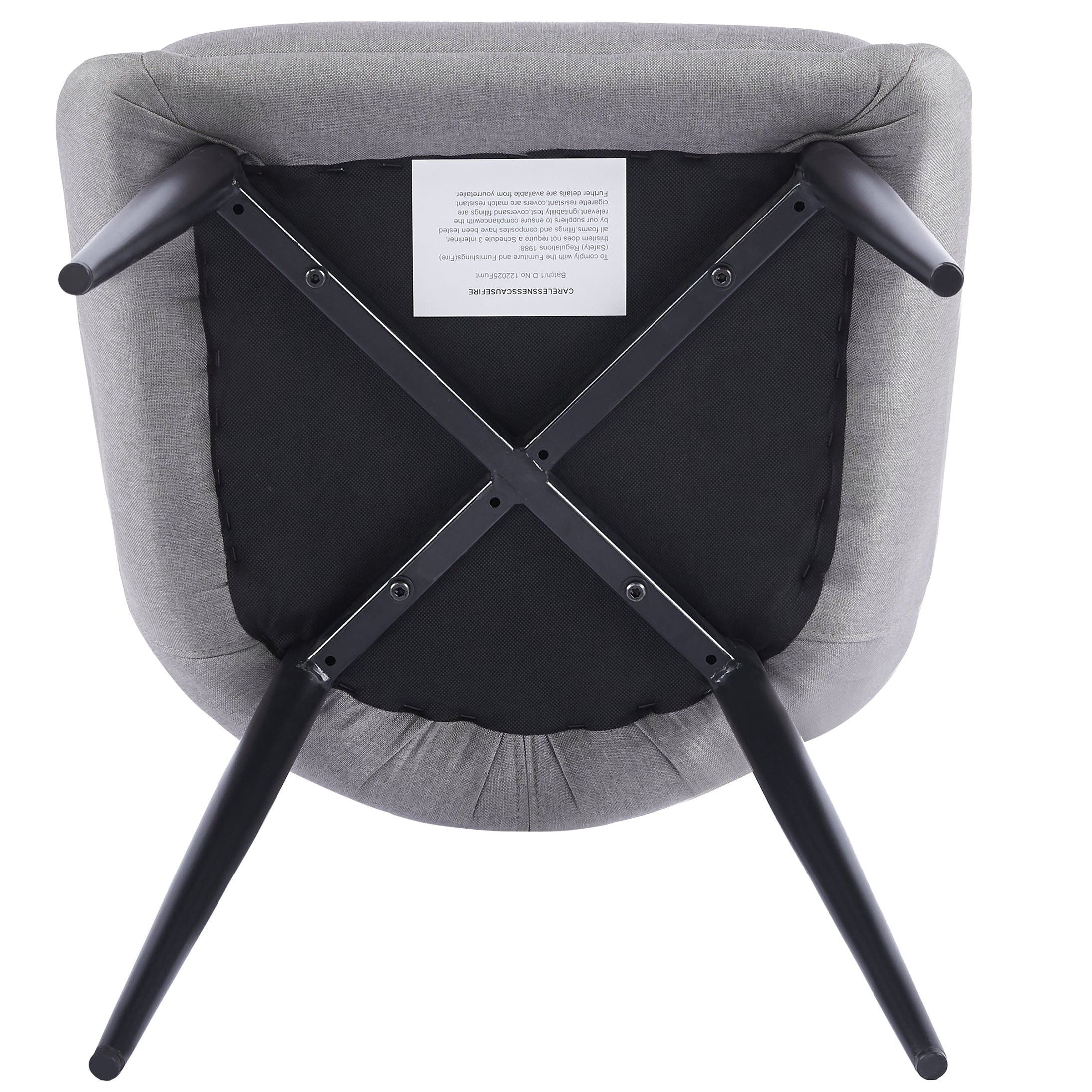 Eddy Dining Chairs – Set of 2 | Light Grey