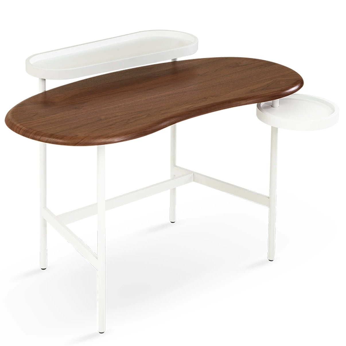 Flow  Dressing Table – Side Shelf | Walnut
