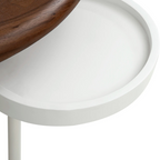 Flow  Dressing Table – Side Shelf | Walnut