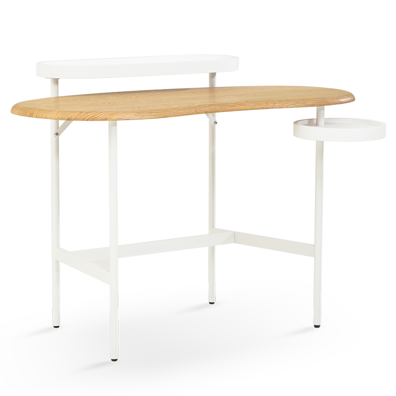 Flow  Dressing Table – Side Shelf | Natural Oak