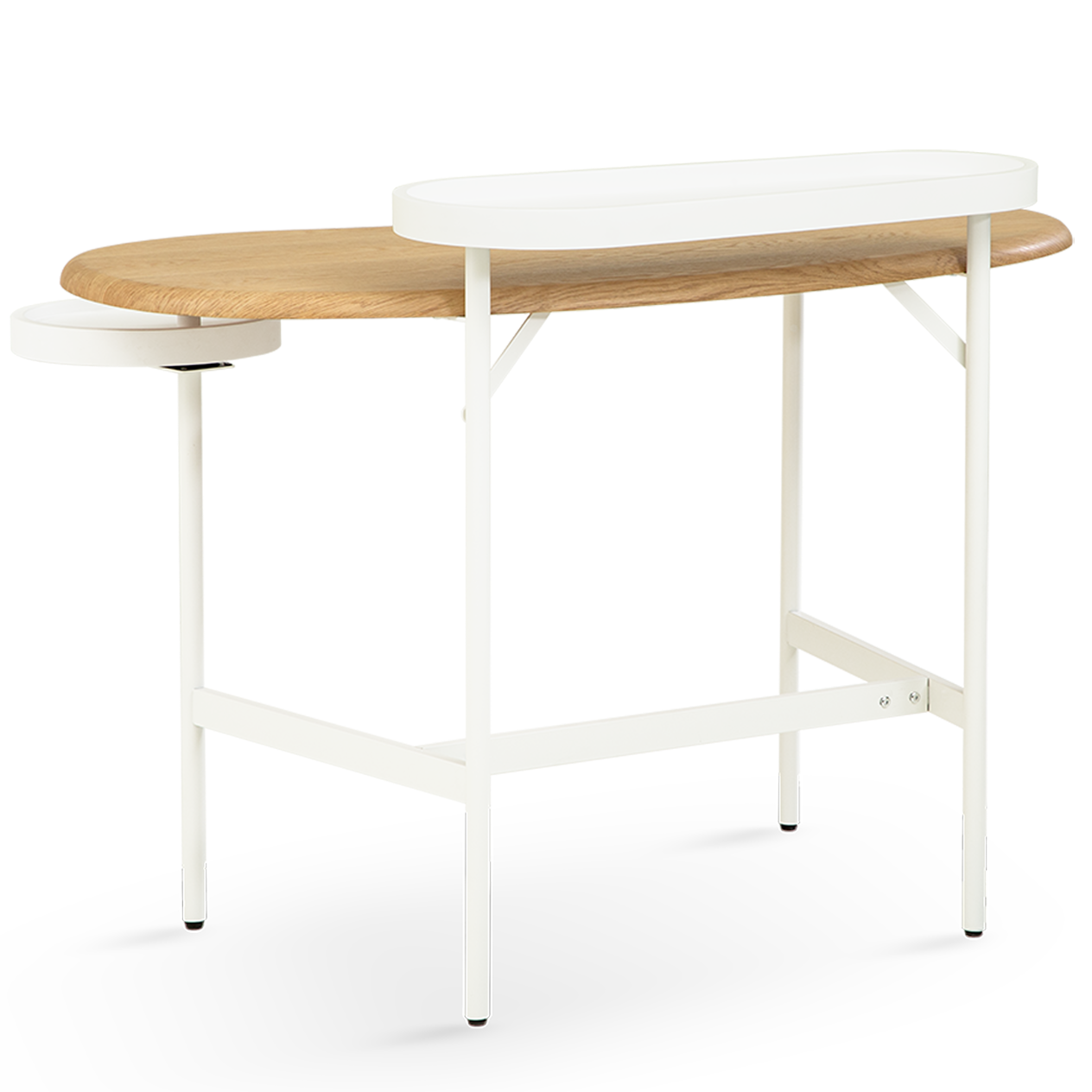 Flow  Dressing Table – Side Shelf | Natural Oak