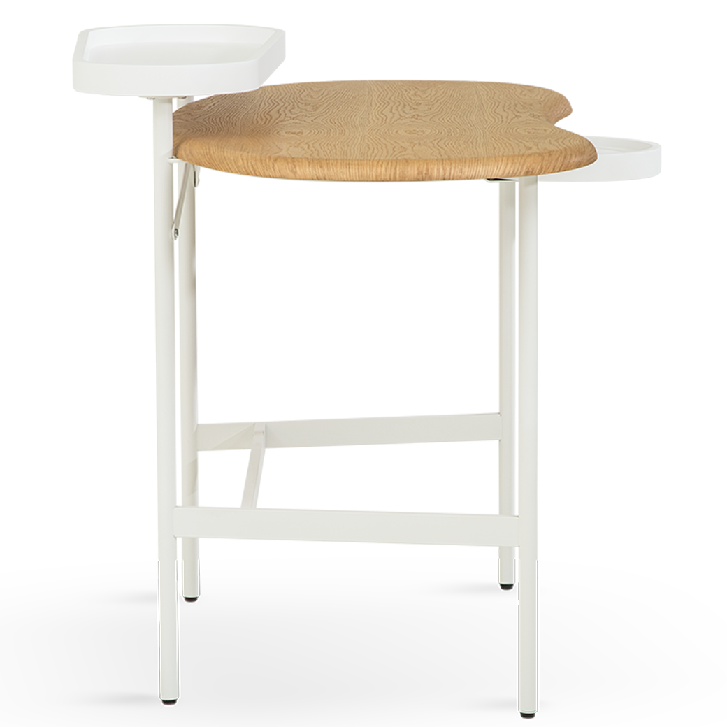 Flow  Dressing Table – Side Shelf | Natural Oak
