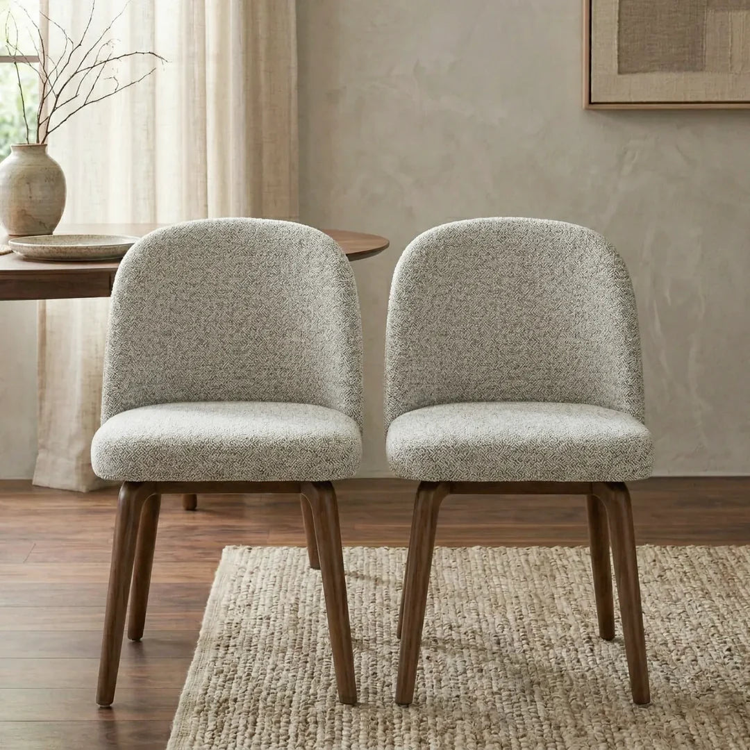 Hearthwood Dining Chairs – Set of 2 | Light Grey