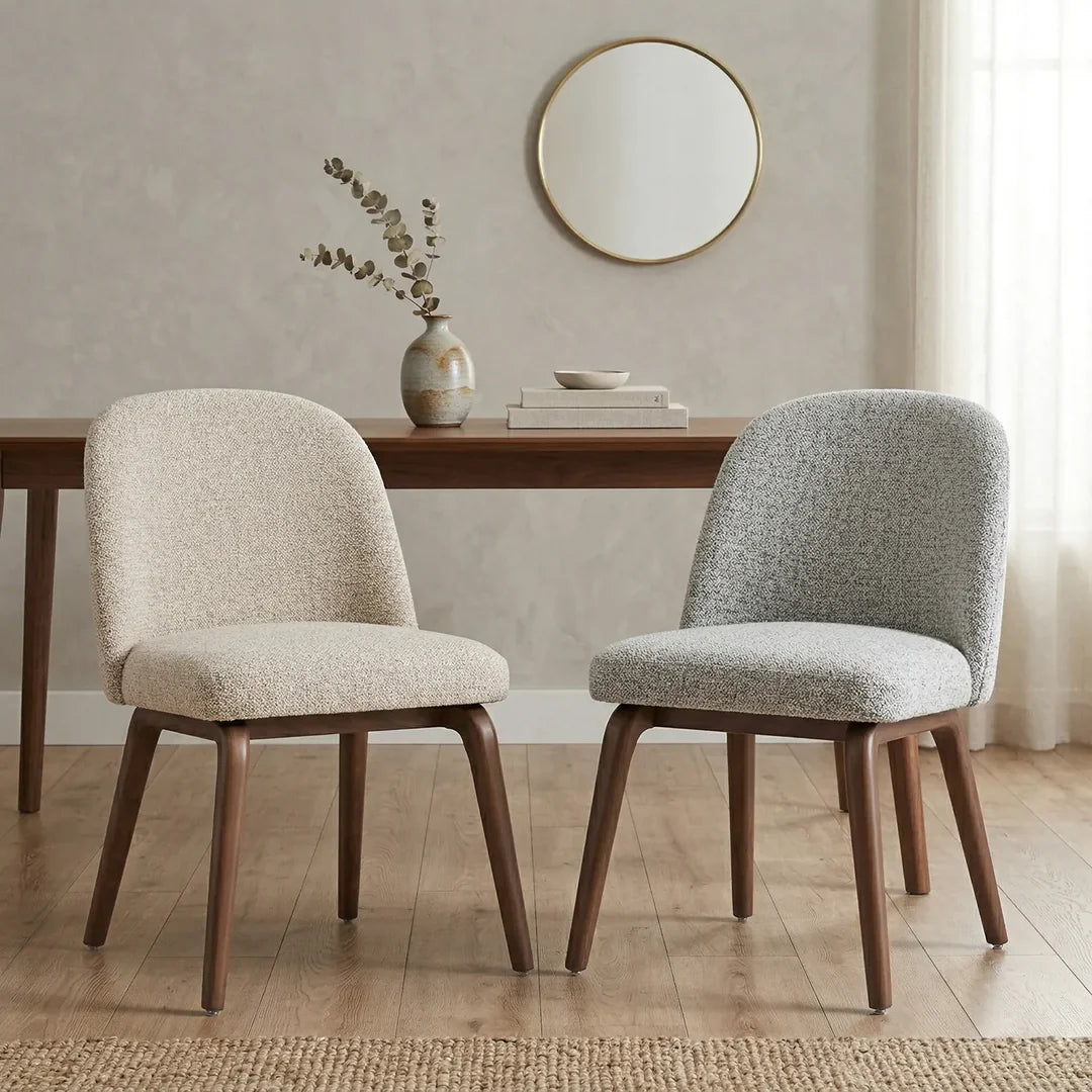 Hearthwood Dining Chairs – Set of 2 | Light Grey