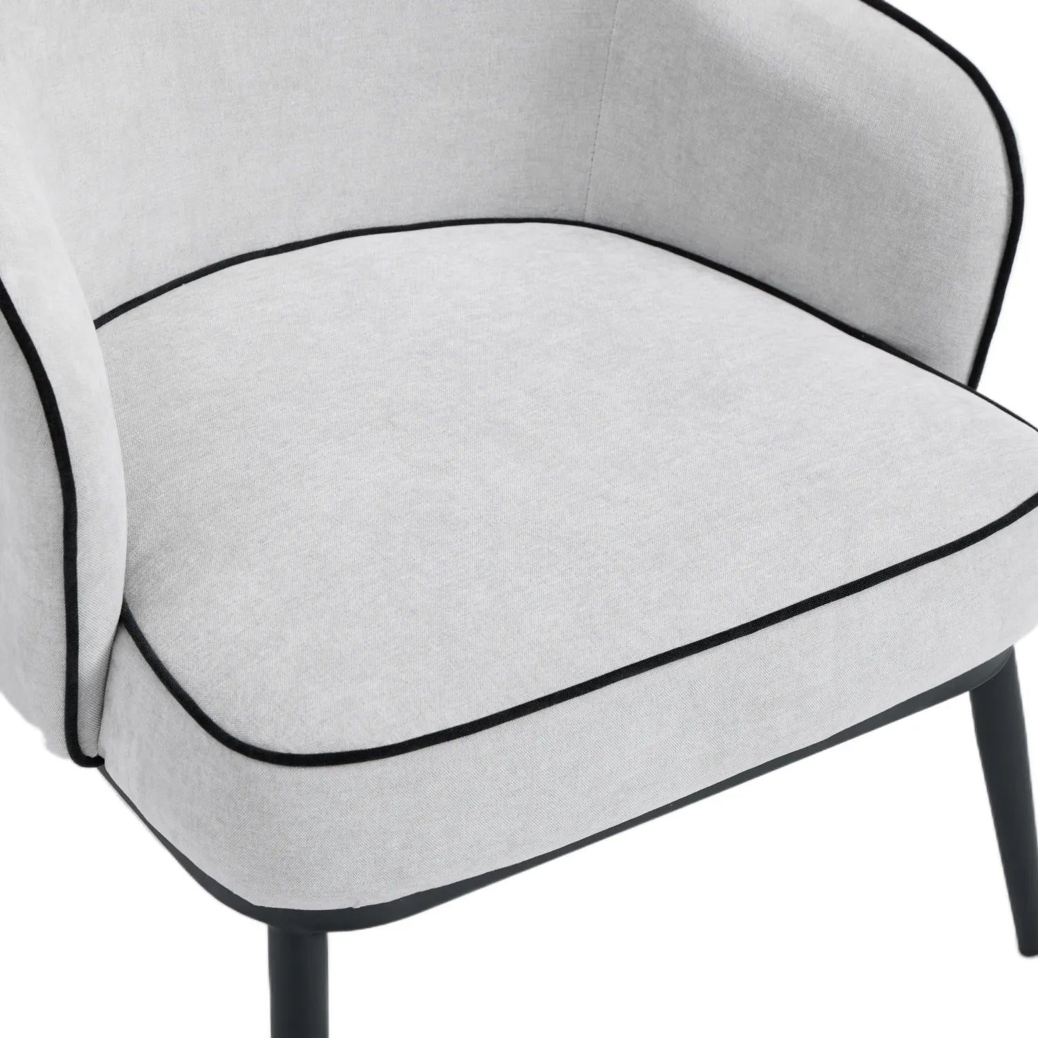 Karoll Accent Chair – Linen | Grey