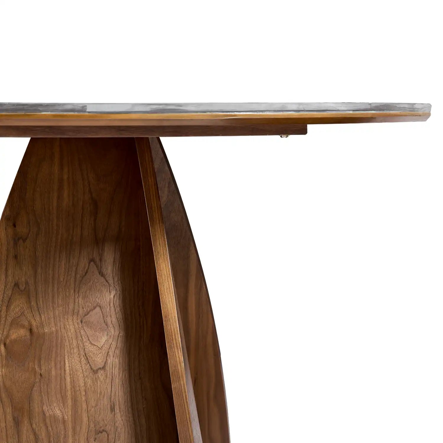 Lina Dining Table – Round | Black Marble