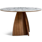 Lina Dining Table – Round | White Marble