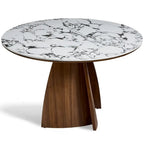 Lina Dining Table – Round | White Marble