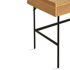 Meadow Dressing Table & Mirror – Two Drawer | Natural Oak