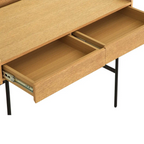 Meadow Dressing Table & Mirror – Two Drawer | Natural Oak